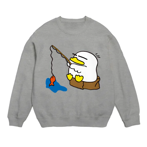 プニ蔵〜釣り Crew Neck Sweatshirt