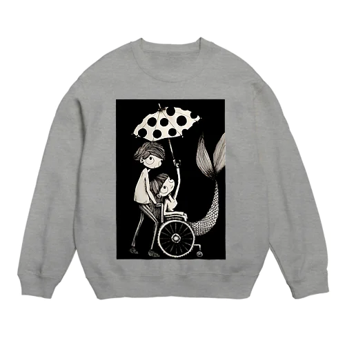 雨の日の人魚 Crew Neck Sweatshirt