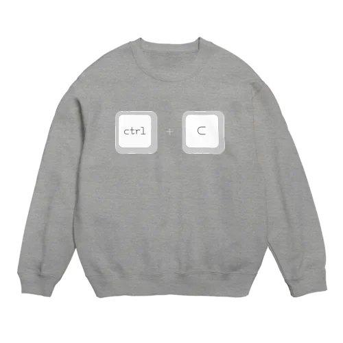 ctrl+c コピー Crew Neck Sweatshirt