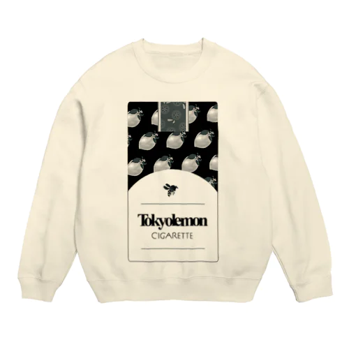 檸檬モノクログッズ 透明ver. Crew Neck Sweatshirt