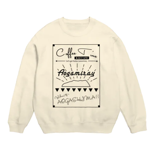 Café Aogamiray カフェT Crew Neck Sweatshirt