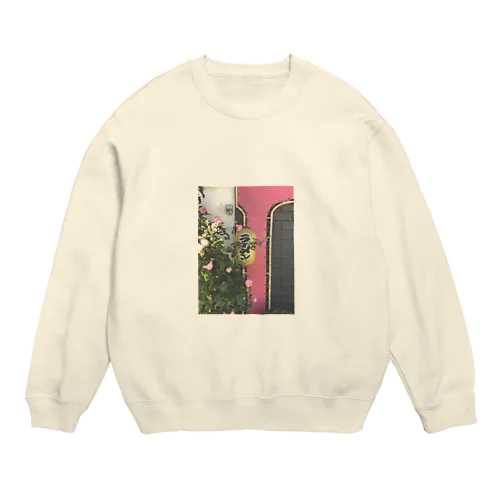 薔薇とラーメン（お昼間） Crew Neck Sweatshirt