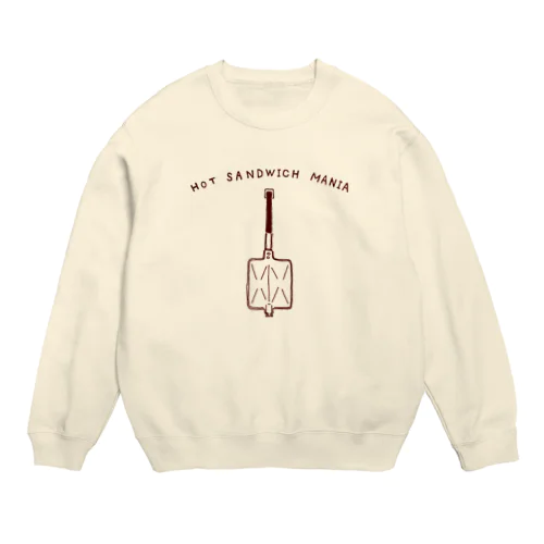 ほっとサンド大好き「ほっとサンドマニア」 Crew Neck Sweatshirt