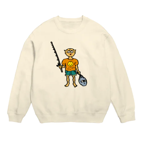 アタマ・バッカン君 Crew Neck Sweatshirt