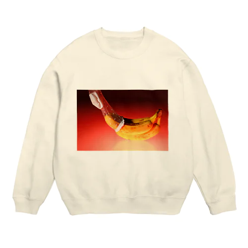 HI・TO・RIで人肌脱ぐバナナ Crew Neck Sweatshirt