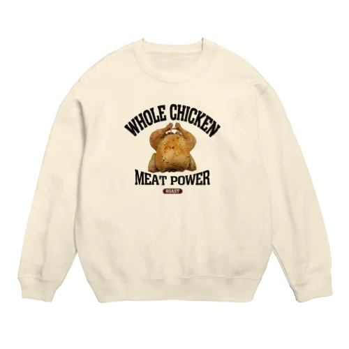 丸鶏のロースト（ビンテージ風） Crew Neck Sweatshirt