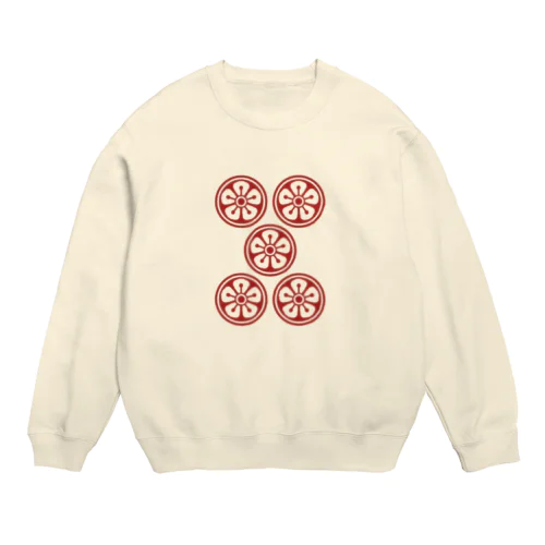 赤ウーピン（黄） Crew Neck Sweatshirt