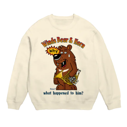 Winds Bear HORN Crew Neck Sweatshirt