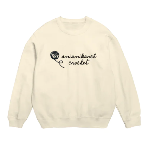 amiamikancl crochet ロゴ Crew Neck Sweatshirt