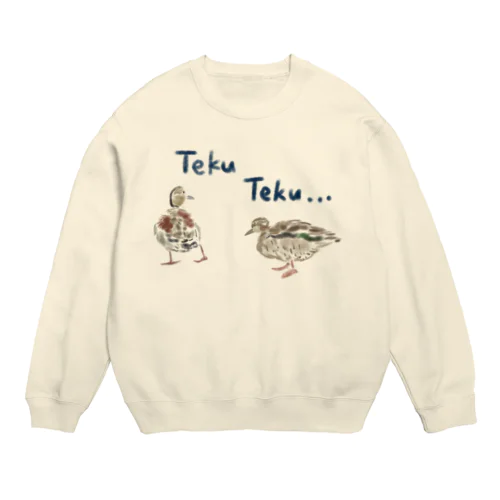 お散歩カモず カラーラフ① Crew Neck Sweatshirt