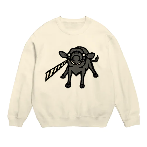 絶対動かないもんっ！ Crew Neck Sweatshirt