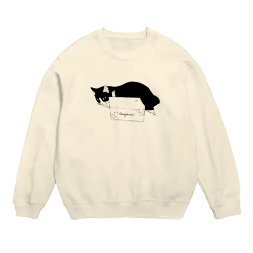 はみ出るハチワレ Crew Neck Sweatshirt