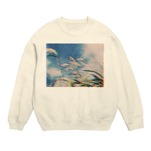 ススキとうろこ雲 Crew Neck Sweatshirt