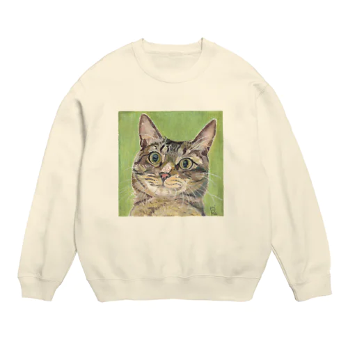 煽りねこ① Crew Neck Sweatshirt