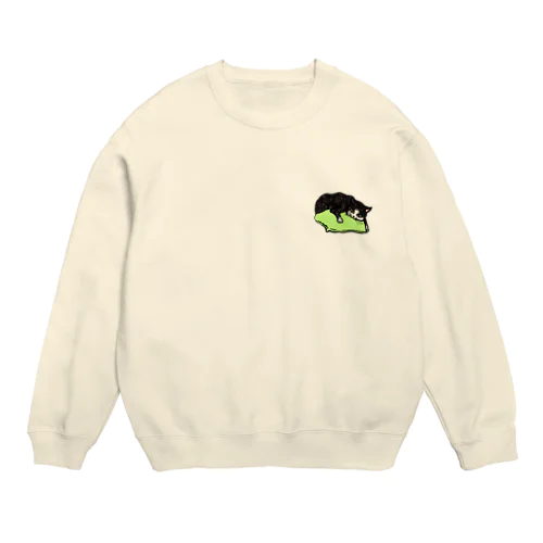 俺の枕　白黒猫バージョン Crew Neck Sweatshirt