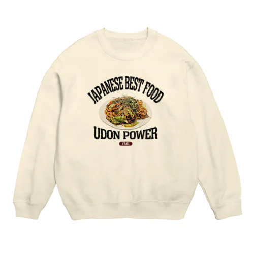 焼うどん（ビンテージ風） Crew Neck Sweatshirt