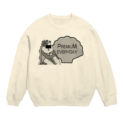 Premium Everyday モノクロ Crew Neck Sweatshirt