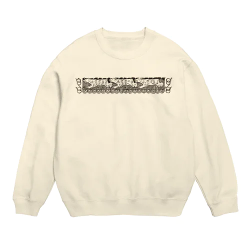 サガに描かれた狼 Crew Neck Sweatshirt