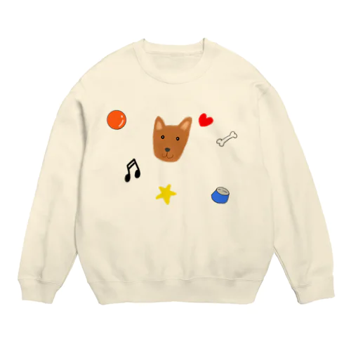 Happy DOG LIFE♪ Crew Neck Sweatshirt