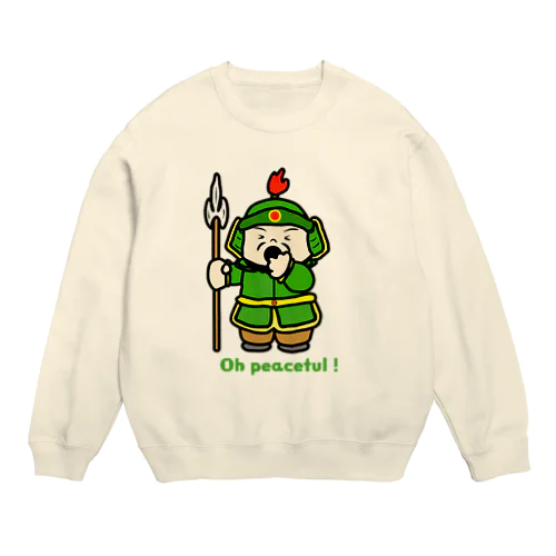 毘沙門天様、アクビする Crew Neck Sweatshirt