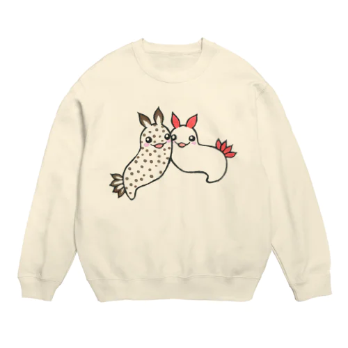 干支に因んだ海の生き物【卯🐰】 Crew Neck Sweatshirt