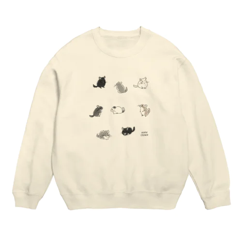 チンチラ大集合 Crew Neck Sweatshirt