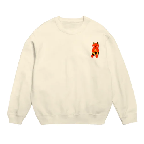 可愛い赤鬼ちゃん② Crew Neck Sweatshirt