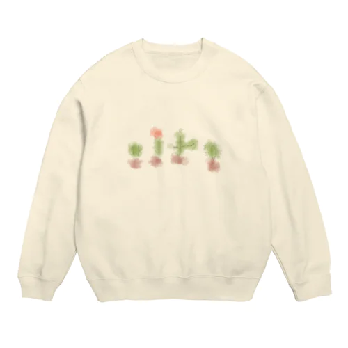 いろいろサボテン Crew Neck Sweatshirt