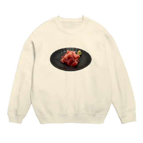 マグロのぶつ切り Crew Neck Sweatshirt