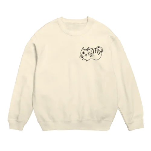 neko kuro Crew Neck Sweatshirt