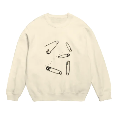 safety pins Crew Neck Sweatshirt