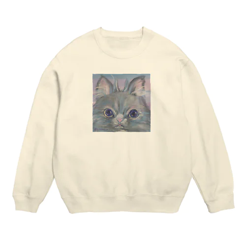 フクロウじゃないもん Crew Neck Sweatshirt