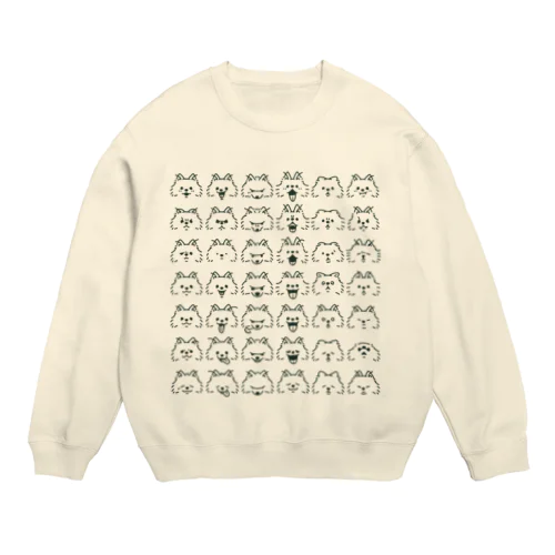 ポメラニアンぎっしり Crew Neck Sweatshirt