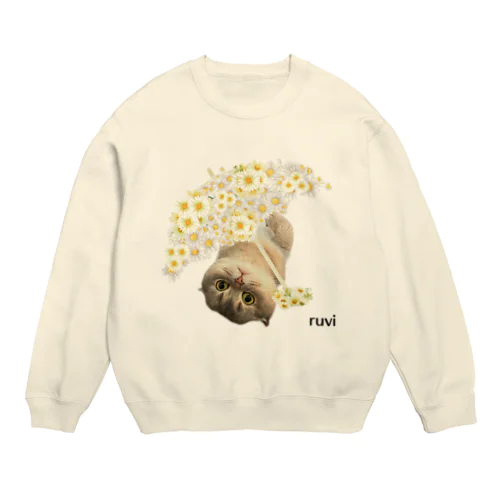 花傘ーるびちゃん Crew Neck Sweatshirt