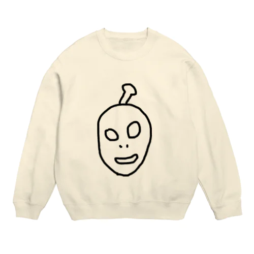 笑う宇宙人 Crew Neck Sweatshirt