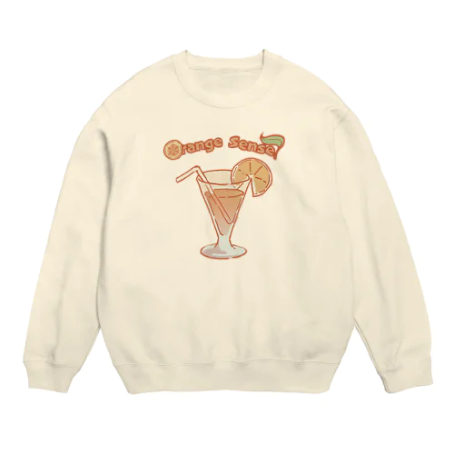 サマーオレンジジュース【オレンジ先生グッズ第2弾】 Crew Neck Sweatshirt