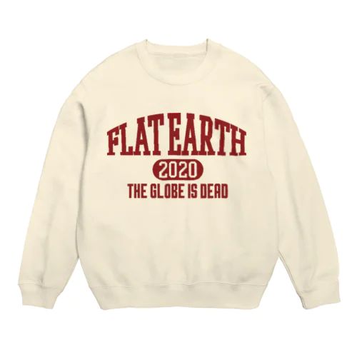 カレッジ風［ネバダカラー］　フラットアース　FLATEARTH Crew Neck Sweatshirt