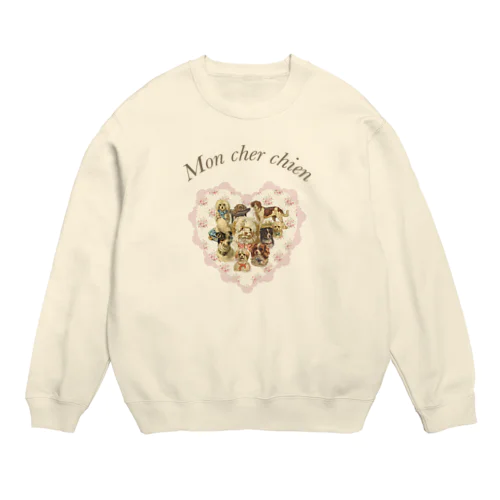 Mon cher chien2 Crew Neck Sweatshirt