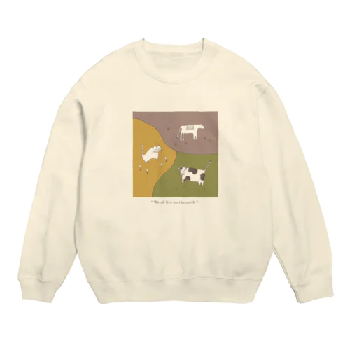 Animals  Crew Neck Sweatshirt