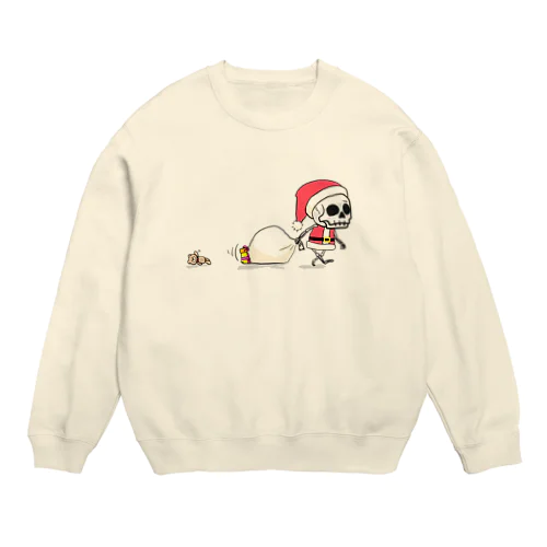 クリスマスのホネホネくん Crew Neck Sweatshirt