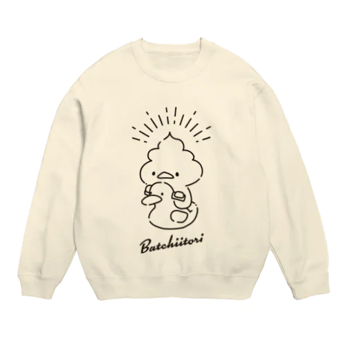 ばっちぃとり＆おまる Crew Neck Sweatshirt