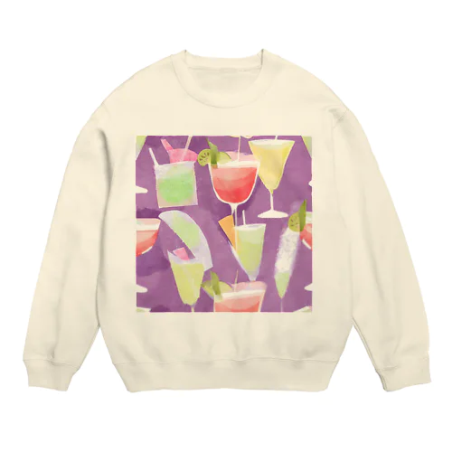 カクテルグラス Crew Neck Sweatshirt