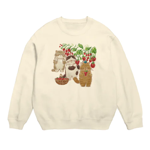 いちご狩り② Crew Neck Sweatshirt