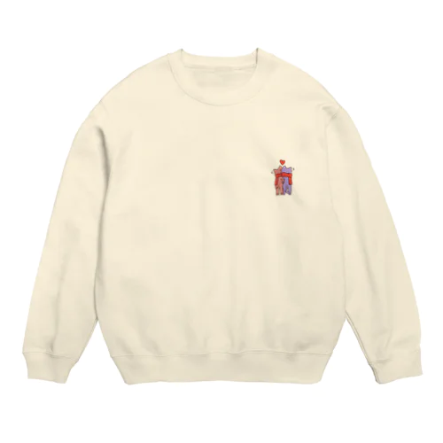 らぶらぶたねこ Crew Neck Sweatshirt