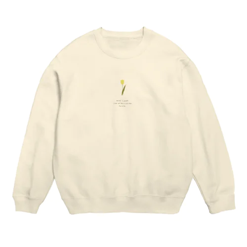 🍋 antique lemon yellow . Crew Neck Sweatshirt