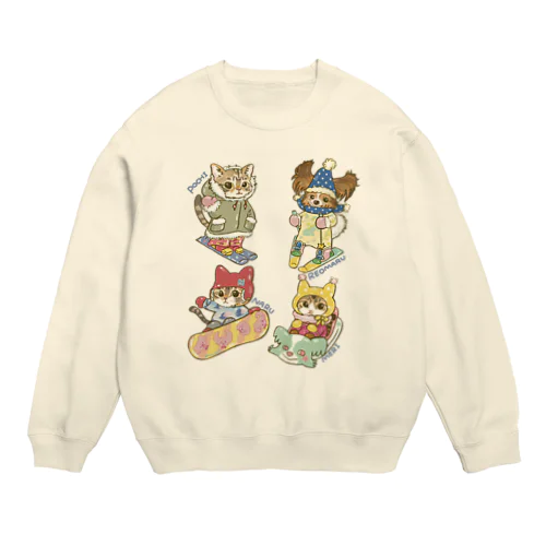 れおまるくん一家　雪山ツアー Crew Neck Sweatshirt