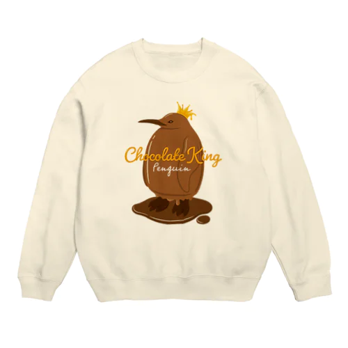 チョコレートキングペンギン Crew Neck Sweatshirt