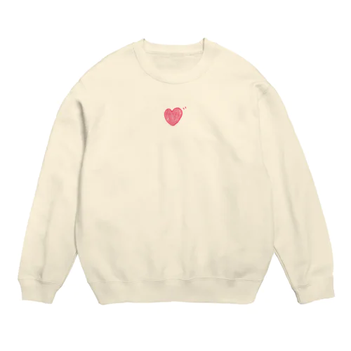 私の心はど真ん中 Crew Neck Sweatshirt