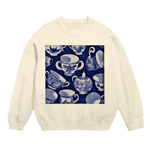 花の詩カップ(The Flower Poetry Cup) Crew Neck Sweatshirt