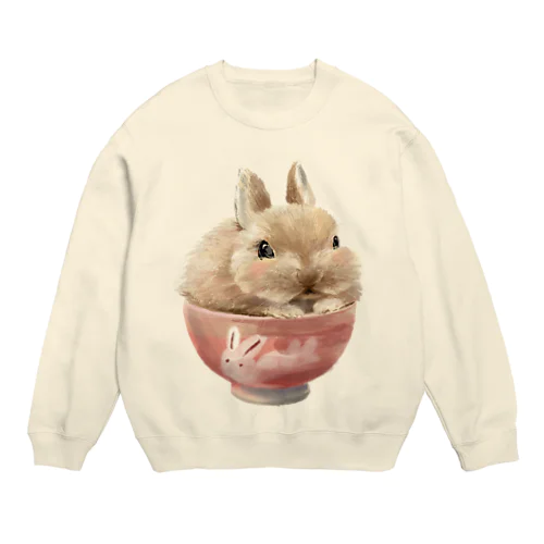 Pets for You作品〜お茶わんうみ（赤ちゃんVer.） Crew Neck Sweatshirt